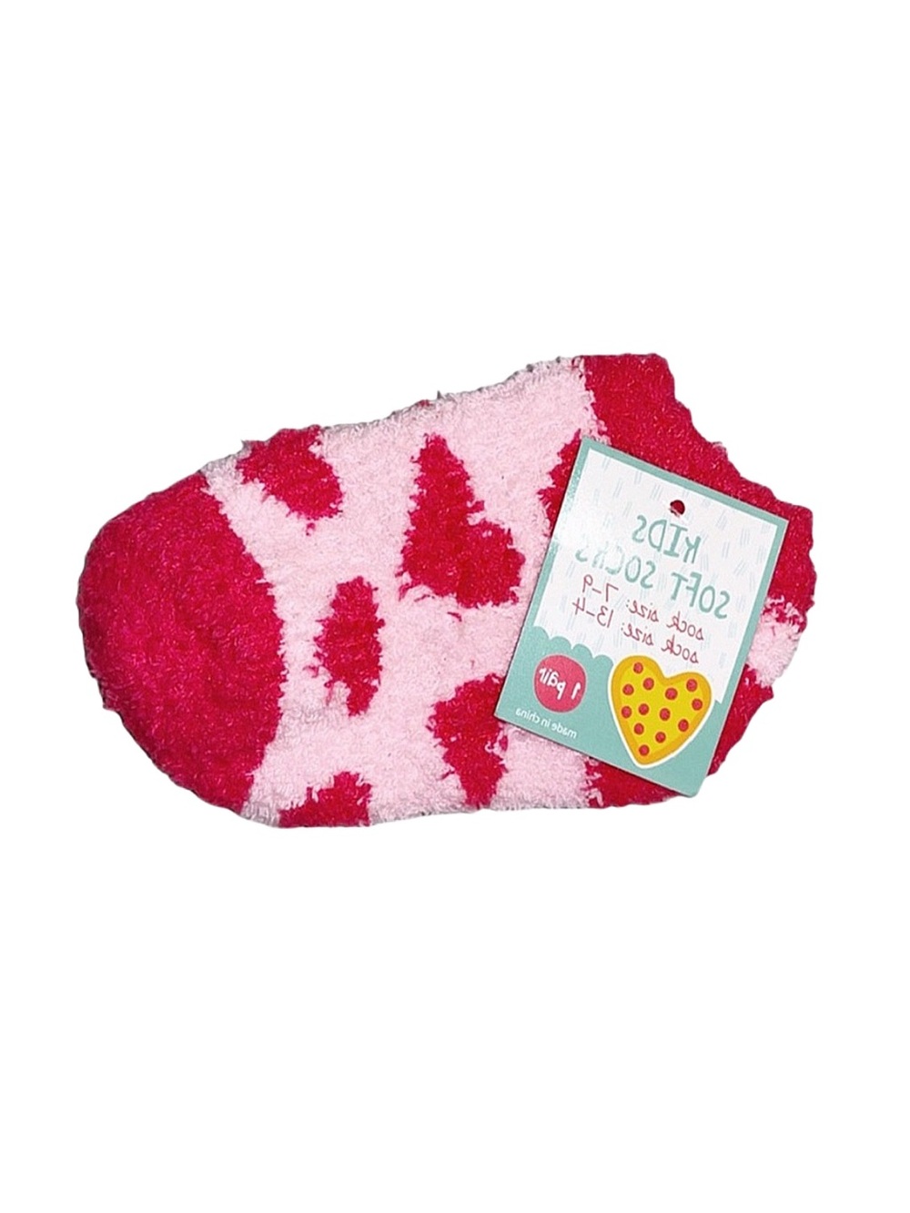 GERTEX Girl's Heart Fuzzy Ankle Socks Size 6-8 Years New